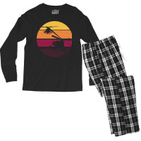 Gun Pilot Into The Sunset Men's Long Sleeve Pajama Set | Artistshot