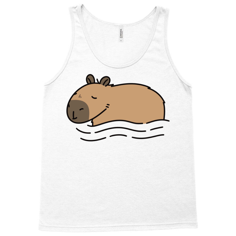 Swimming Capybara Hipster Tank Top | Artistshot