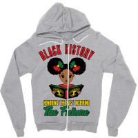 Honoring Past Inspiring Future Melanin Girl Histor Zipper Hoodie | Artistshot