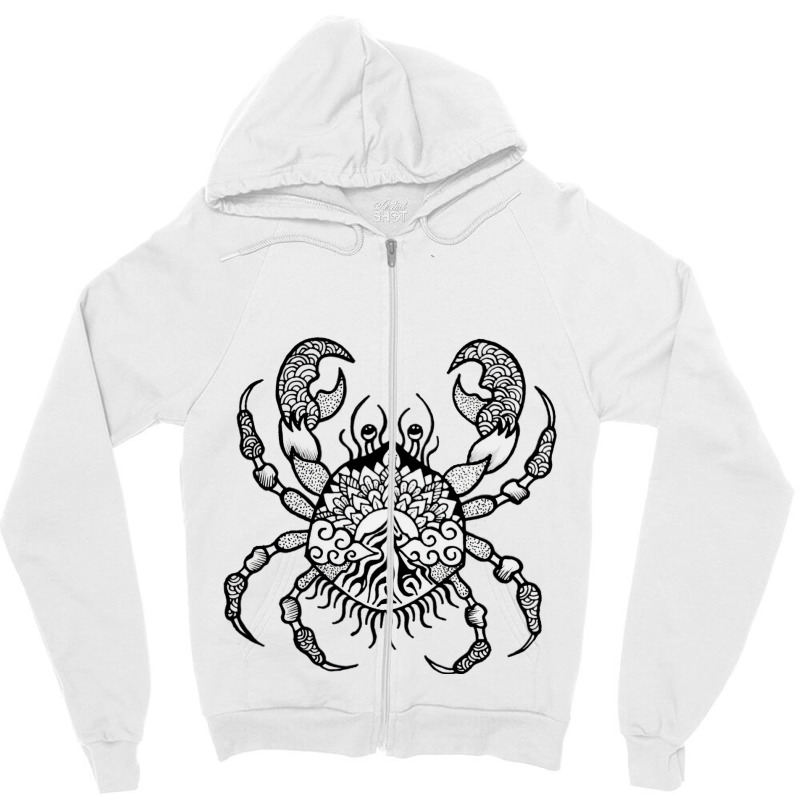 Feeling Crab Quote 80s Zipper Hoodie | Artistshot