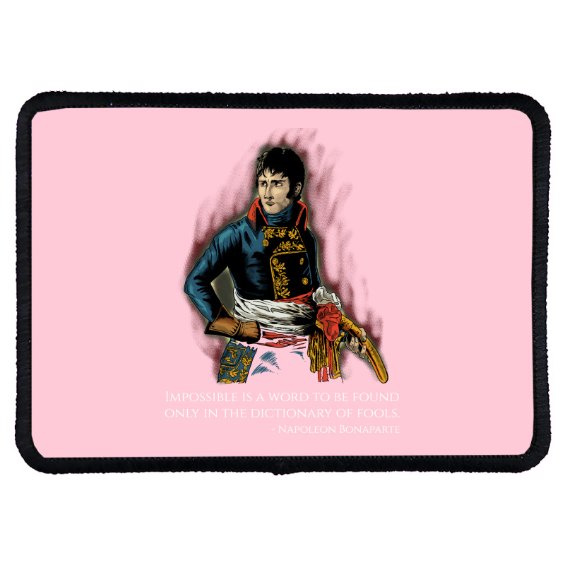 Napoleon Bonaparte French History Motivational Ins Rectangle Patch | Artistshot