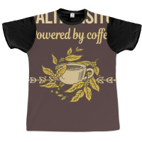 Powered By Coffee Health Visitor Travel Graphic T-shirt | Artistshot