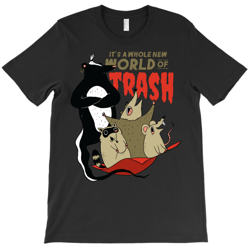 World Of Trash Funny Trash Eating Rodents And A Te T-shirt | Artistshot