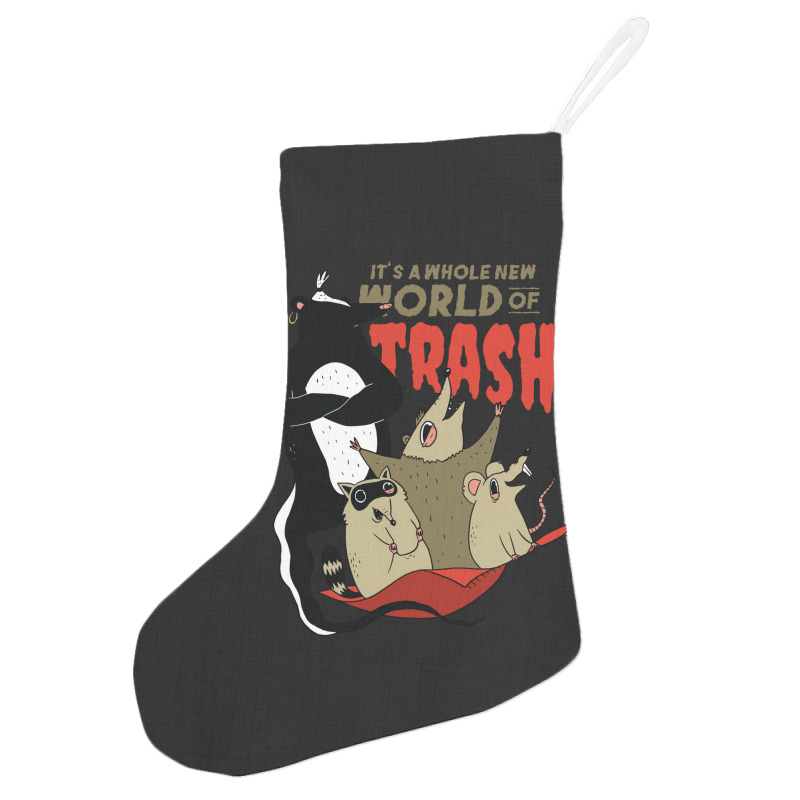 World Of Trash Funny Trash Eating Rodents And A Te Holiday Stocking | Artistshot