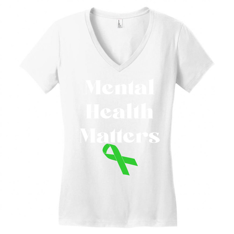 Mental Health Matters Blue 80s Women's V-Neck T-Shirt by nehamafayedhy | Artistshot