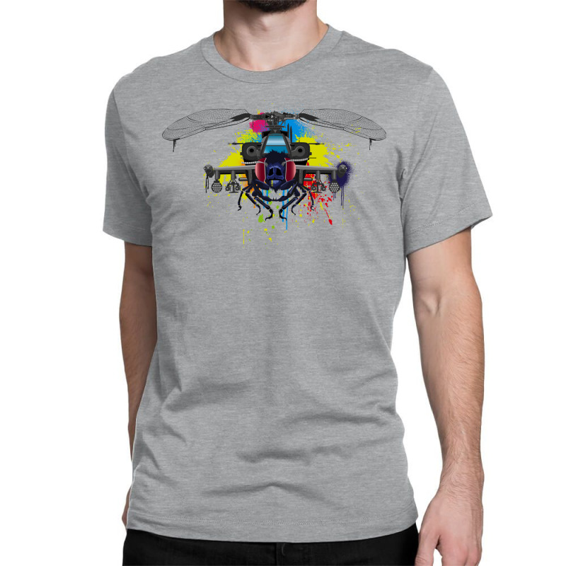 Dragonfly Battle Copter Love Classic T-shirt by xsavvakuistih | Artistshot