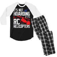 Model Rc Helicopter Hob Travel Men's 3/4 Sleeve Pajama Set | Artistshot