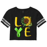 Love Mental Health Awareness Sunflower Trending Scorecard Crop Tee | Artistshot