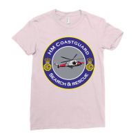 Hm Coastguard Search And Rescue Helicopter Funny Ladies Fitted T-shirt | Artistshot