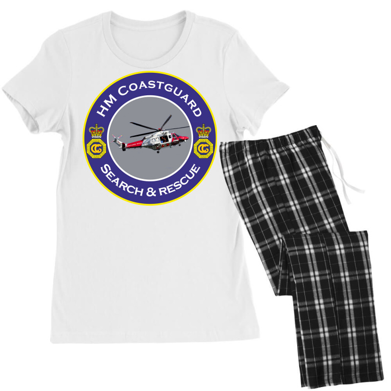 Hm Coastguard Search And Rescue Helicopter Funny Women's Pajamas Set by rodsssusseh | Artistshot