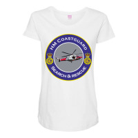 Hm Coastguard Search And Rescue Helicopter Funny Maternity Scoop Neck T-shirt | Artistshot