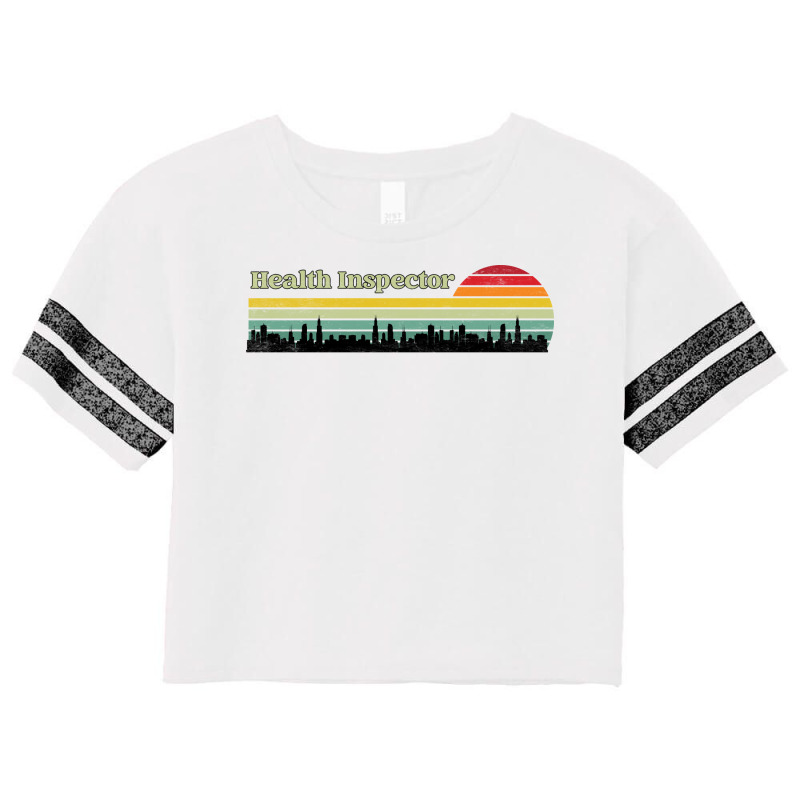 Public Health Inspector Retro Sunset Skyline Desig Scorecard Crop Tee by rovenoarsacy | Artistshot