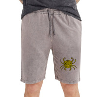 Mandala Crab Yellow And Black Aesthetic Vintage Short | Artistshot