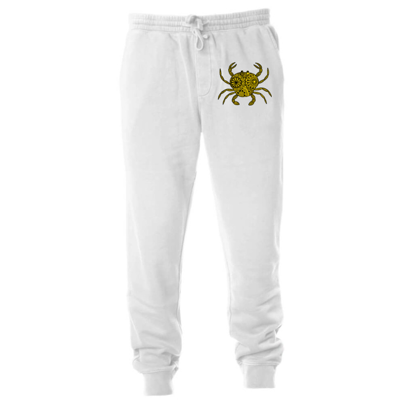 Mandala Crab Yellow And Black Aesthetic Unisex Jogger | Artistshot