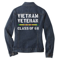 Vietnam Veteran Class Of Ladies Denim Jacket | Artistshot