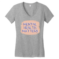 Mental Health Matters 70s Women's V-neck T-shirt | Artistshot