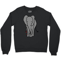 Animals With Sharp Teeth Elephant Nostalgia Crewneck Sweatshirt | Artistshot