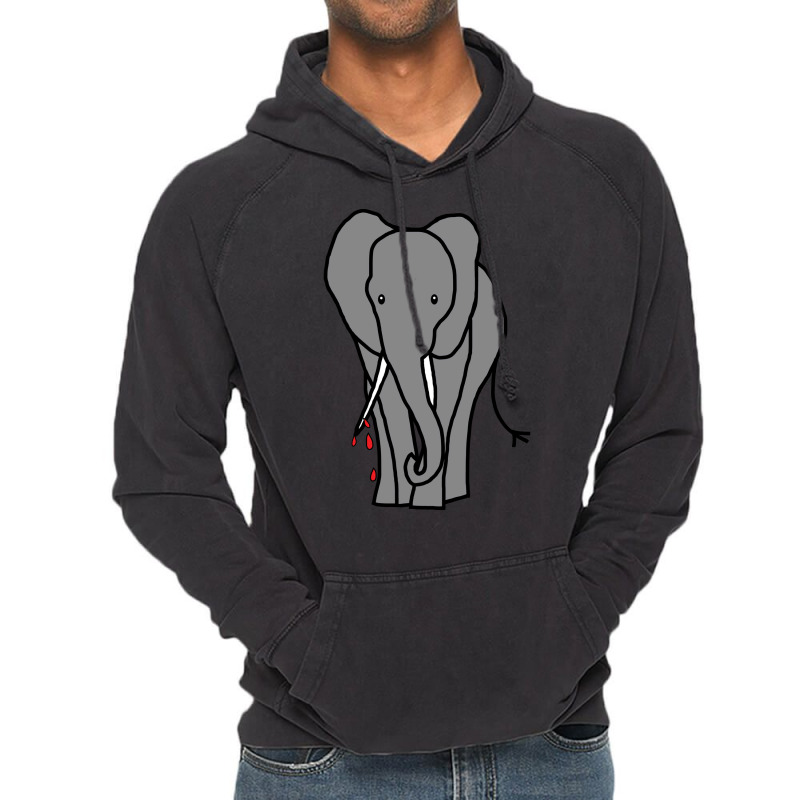 Animals With Sharp Teeth Elephant Nostalgia Vintage Hoodie | Artistshot