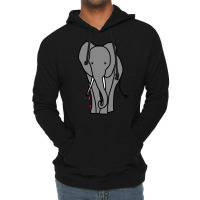 Animals With Sharp Teeth Elephant Nostalgia Lightweight Hoodie | Artistshot