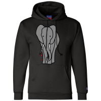 Animals With Sharp Teeth Elephant Nostalgia Champion Hoodie | Artistshot