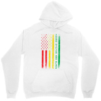 Black History Month Usa Grunge Flag Stars Unisex Hoodie | Artistshot