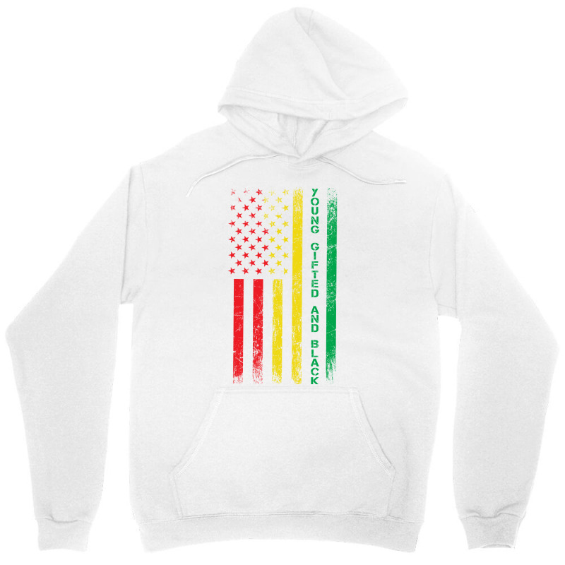 Black History Month Usa Grunge Flag Stars Unisex Hoodie | Artistshot