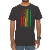 Black History Month Usa Grunge Flag Stars Vintage T-shirt | Artistshot