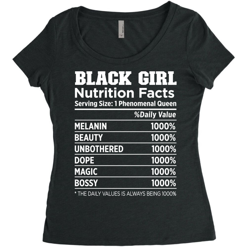 Black Girl Nutrition Love Women's Triblend Scoop T-shirt by carpiehuliqs | Artistshot