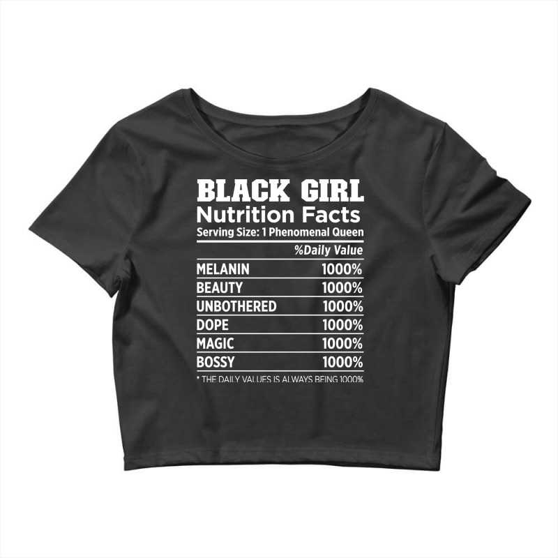 Black Girl Nutrition Love Crop Top by carpiehuliqs | Artistshot