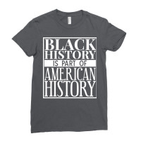 Black History Is Part Of American History Red Ladies Fitted T-shirt | Artistshot