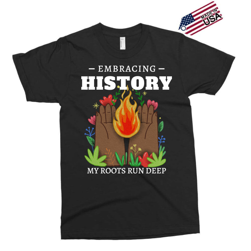 Black History Embracing History Exclusive T-shirt by trehinellena0 | Artistshot