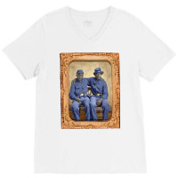 Brothers In Arms Civil War Union Soldiers 1860 Col V-neck Tee | Artistshot