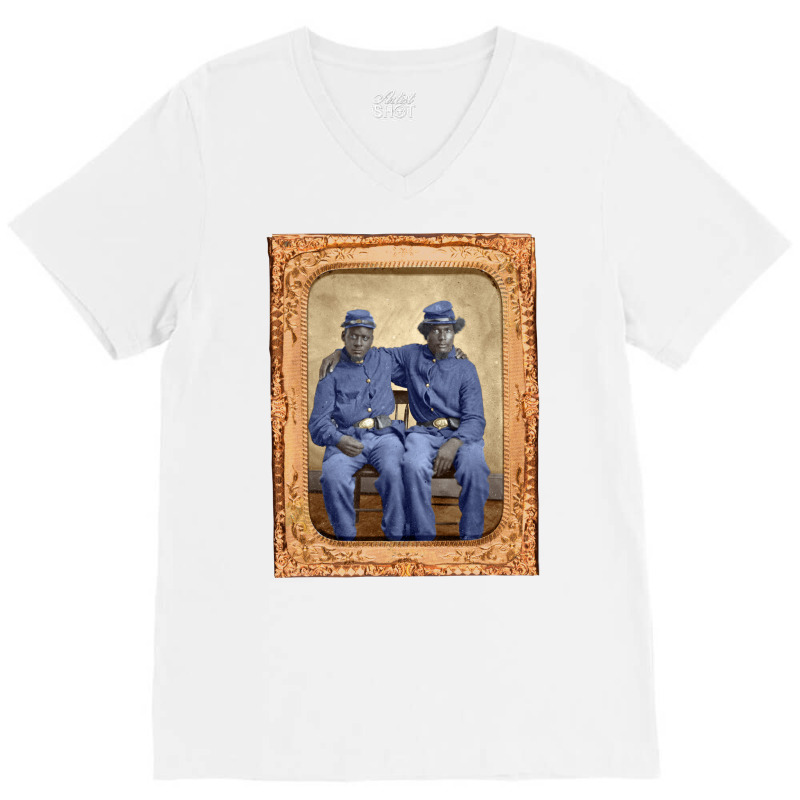 Brothers In Arms Civil War Union Soldiers 1860 Col V-neck Tee | Artistshot