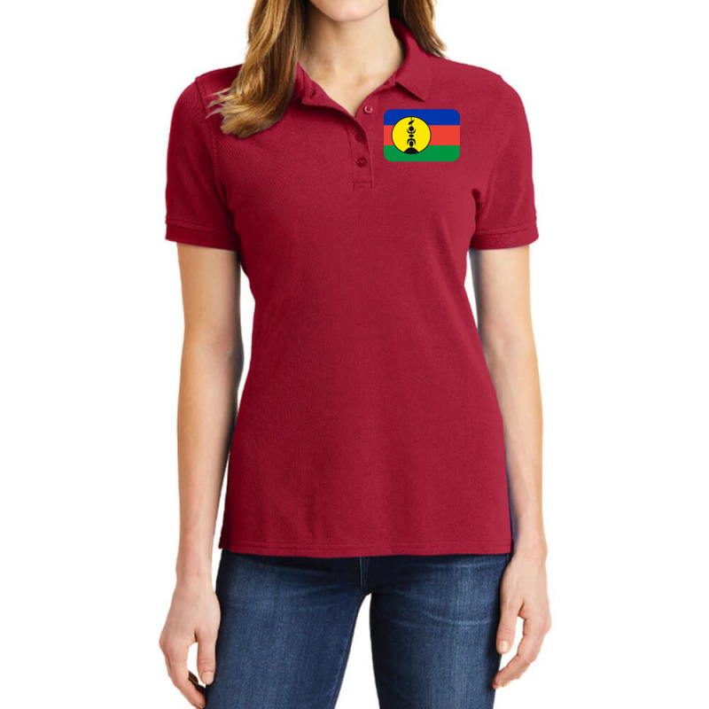 New Caledonia Flag Gift Ladies Polo Shirt by zotyajhamylr | Artistshot