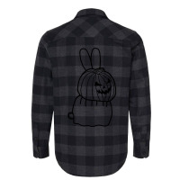 Cute Bunny Rabbit Wearing Halloween Horror Costume Flannel Shirt | Artistshot