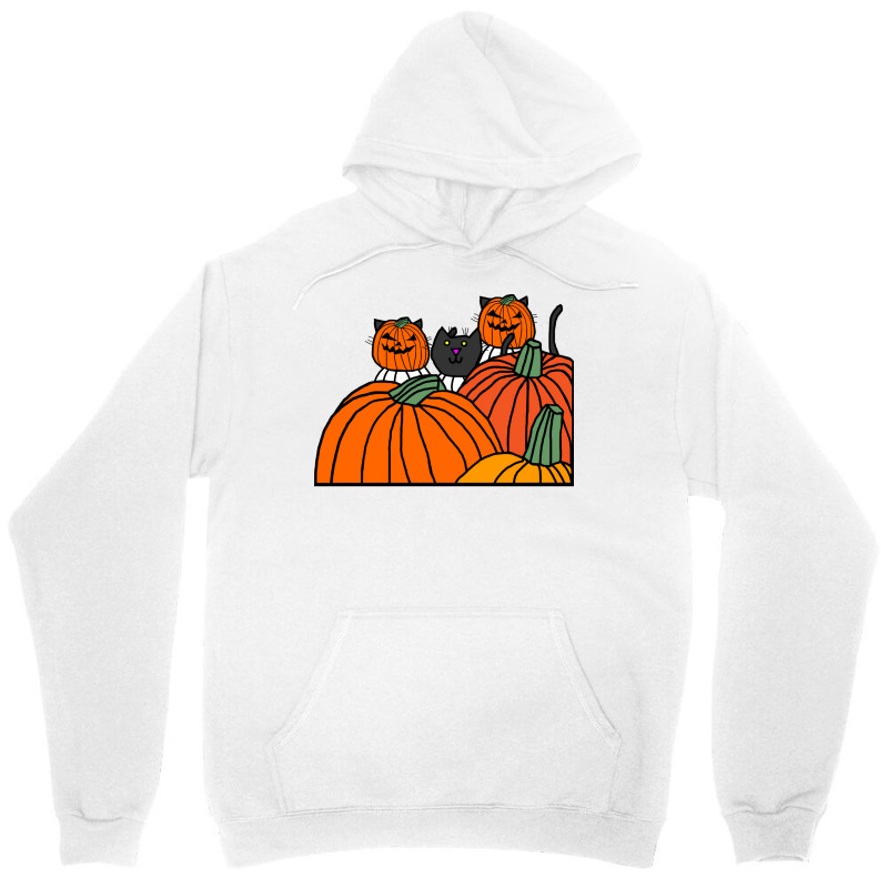 Halloween Horror Pumpkin Head Cats Cool Unisex Hoodie | Artistshot