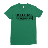 Excellence Booker T Washington Black History Quote Ladies Fitted T-shirt | Artistshot