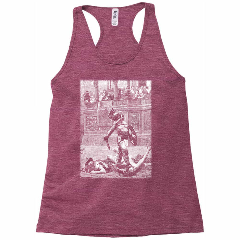 With A Turned Thumb Pollice Verso Roman Gladiator Racerback Tank by ciksnvanioso | Artistshot