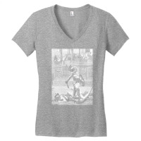 With A Turned Thumb Pollice Verso Roman Gladiator Women's V-neck T-shirt | Artistshot