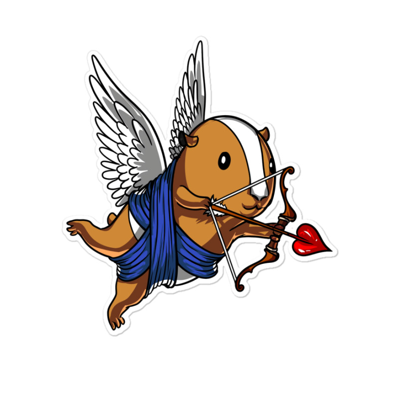 Guinea Pig Cupid Summer Sticker | Artistshot