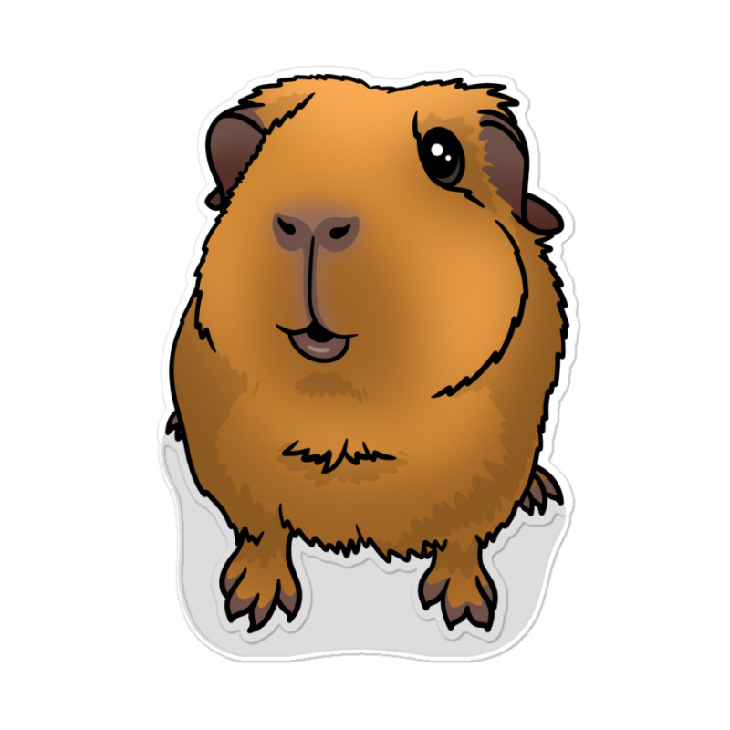 Saffron Gold Guinea Pig Hipster Sticker | Artistshot