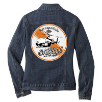 Gazelle Helicopter Aesthetic Ladies Denim Jacket | Artistshot