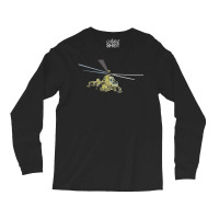 Cartoon Military Helicopter Vintage Long Sleeve Shirts | Artistshot