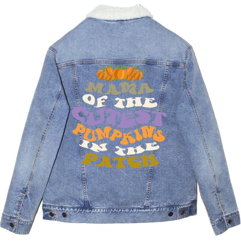 Halloween Wavy Blue Unisex Sherpa-lined Denim Jacket | Artistshot