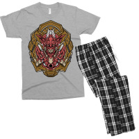 Japanese Animation Style Artwork Boy Men's T-shirt Pajama Set | Artistshot