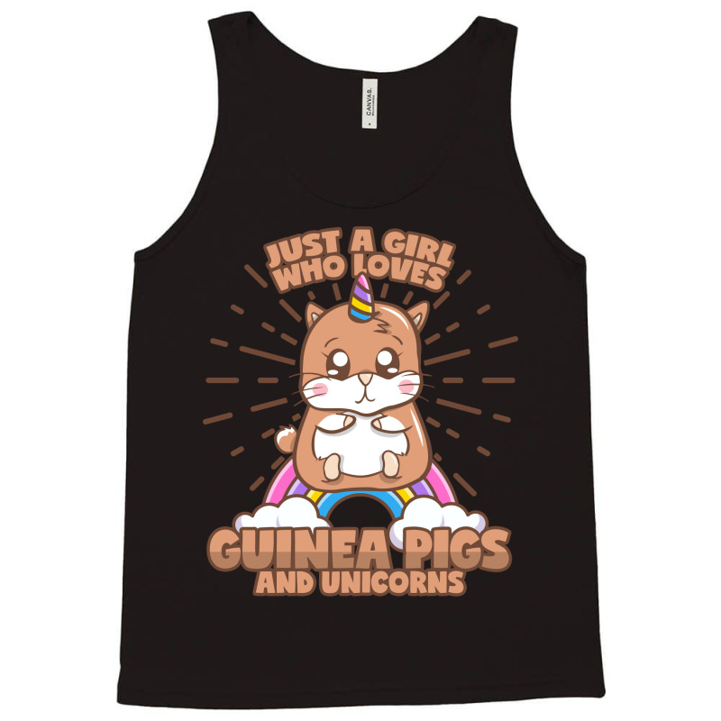 Guinea Pig Unicorn Girl Saying Cute Tank Top | Artistshot