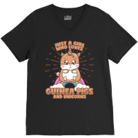 Guinea Pig Unicorn Girl Saying Cute V-neck Tee | Artistshot