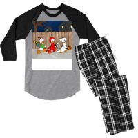 Trick Or Treat Music Men's 3/4 Sleeve Pajama Set | Artistshot