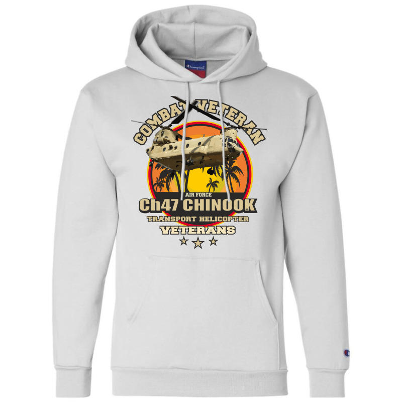 Combat Veteran Chinook Helicopter Green Champion Hoodie by ninnutduau | Artistshot