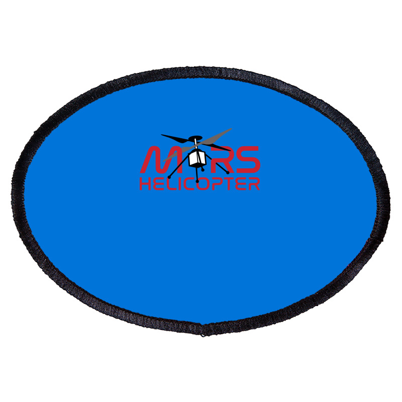 Mars Helicopter Ingenuity Retro Travel Oval Patch | Artistshot